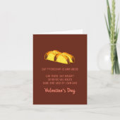 Grappige Liefde en Tacos Valentijnsdag Kaart (Voorkant)