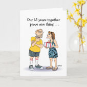 Grappige liefde is de 15e Jubileum Kaart (Gele Bloem)