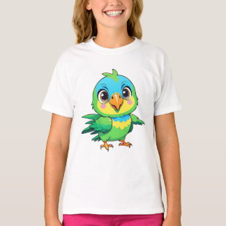 Grappige liefde voor groene vogels t-shirt