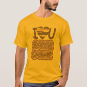 Grappige Liefdes Game Over T-shirt (Voorkant)