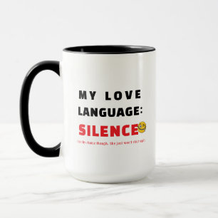 Grappige liefdesmok, sarcastische koffietaal gesch mok