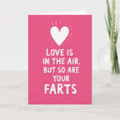 Grappige Liefdeswind Kaart (Voorkant)