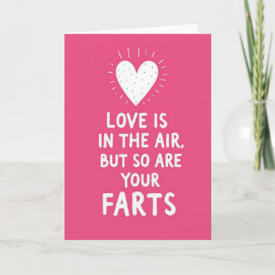 Grappige Liefdeswind Kaart