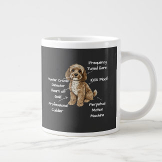 Grappige Lieve Anatomie van een Cockapoo-hondliefh Grote Koffiekop