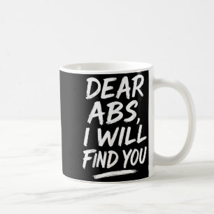 Grappige lieve buikspieren citaat fitnessliefhebbe koffiemok