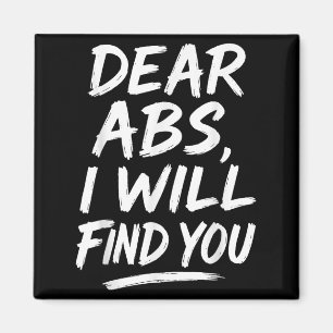 Grappige lieve buikspieren citaat fitnessliefhebbe magneet