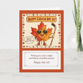 Grappige Lieve Canadese Humor 1 Juli Viering Kaart