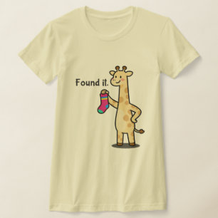 Grappige Lieve Giraffe Moeder Leven Superkracht T-shirt