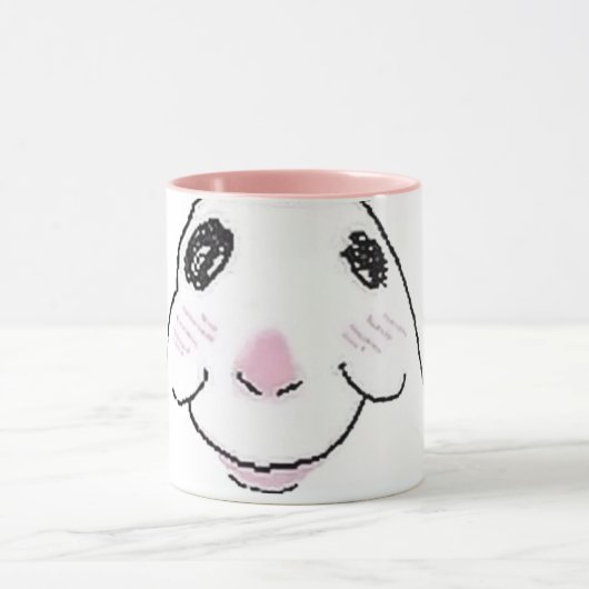 Grappige lieve hamster roze mok (Midden)