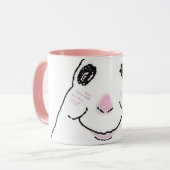 Grappige lieve hamster roze mok (Voorkant links)