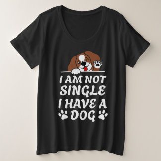 Grappige lieve hond grote maat t-shirt