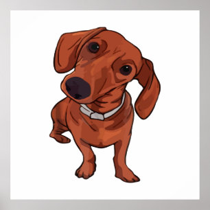 Grappige lieve hond, hondenliefhebber, hondenbezit poster