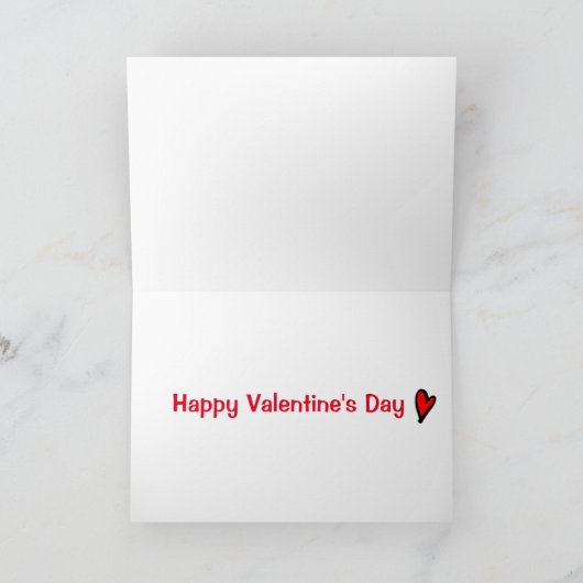 Grappige Lieve Jongen Meisje Valentijnsdag Kaart (Binnen)