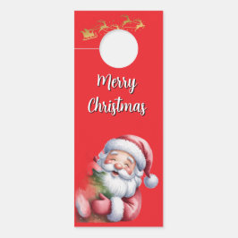 Grappige Lieve Kerstman & Typografie Deurhanger