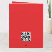 Grappige Lieve Kerstman & Typografie Kaart (Achterkant)
