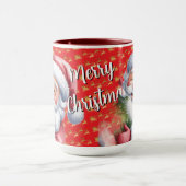 Grappige Lieve Kerstman & Typografie Mok (Midden)