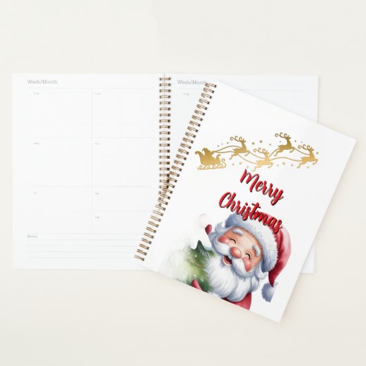 Grappige Lieve Kerstman & Typografie Planner (Display)