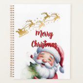 Grappige Lieve Kerstman & Typografie Planner (Voorkant)
