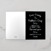 Grappige lieve papa deze vaders dag toekomstige ou folie feestdagenkaart (Buiten Laag)