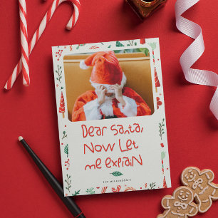 Grappige lieve sint foto kerst feestdagenkaart