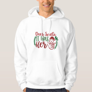 Grappige "Lieve Sint Het Was Haar" Heren Hoodie