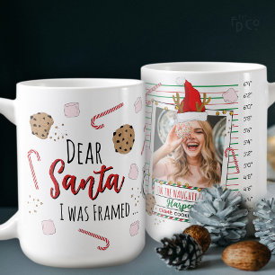 Grappige lieve Sint (ik was ingelijst) Mugshot Ker Koffiemok