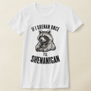 Grappige lieve wasbeest dier shenanigans humoristi t-shirt