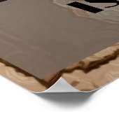 Grappige lieve zwarte kat drinkt melk poster (Hoek)