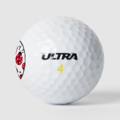 Grappige lieveheersbeestjes Patroon Natuur Themne Golfballen (Logo)
