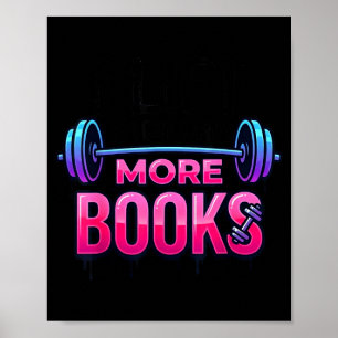 Grappige lift kan meer boeken dragen cool boek lie poster