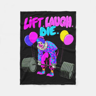 Grappige Lift Laugh Die Gym Gewichtheffen Bodybuil Fleece Deken