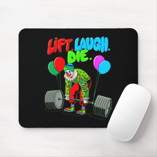 Grappige Lift Laugh Die Gym Gewichtheffen Bodybuil Muismat (Met muis)