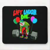 Grappige Lift Laugh Die Gym Gewichtheffen Bodybuil Muismat (Voorkant)