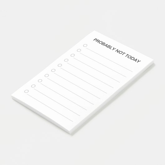Grappige lijstjesmaker post-it® notes (Schuin)