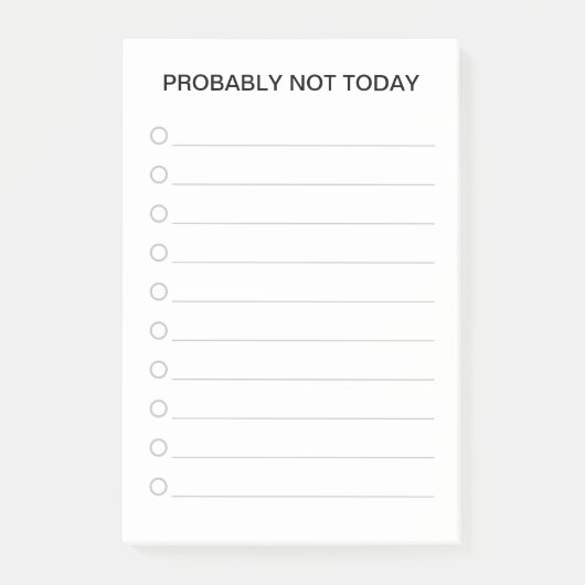 Grappige lijstjesmaker post-it® notes (Voorkant)