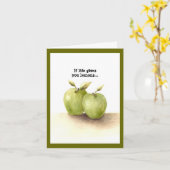 Grappige Lil Green Apples doen magie Kaart (Gele Bloem)