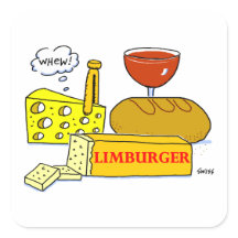 Grappige Limburger Cheese Foodie Cartoon