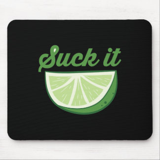 Grappige Limoen Slik Het Cinco De Mayo Citrus Zure Muismat