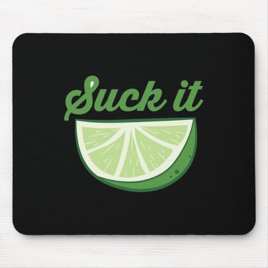 Grappige Limoen Slik Het Cinco De Mayo Citrus Zure Muismat (Voorkant)