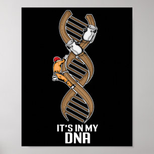 Grappige Lineman Gift Vader Elektrische Kabel Line Poster