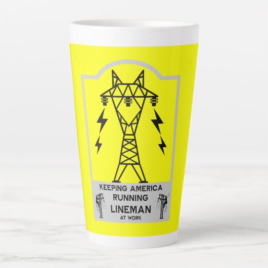 Grappige Lineman Mok – Power Lineman Cadeau – Elek (Voorkant)