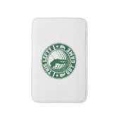 Grappige linkshandige golfspeler badmat (Voorkant Verticaal)