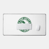 Grappige linkshandige golfspeler bureaumat (Keyboard & Muis)