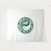 Grappige linkshandige golfspeler wandkleed (Voorkant (horizontaal))