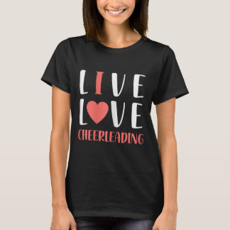 Grappige Live Love Cheerleading Grafisch Vrouwen M T-shirt