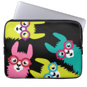 Grappige Llama Kleurrijke Camelid Laptop Sleeve (Voorkant)