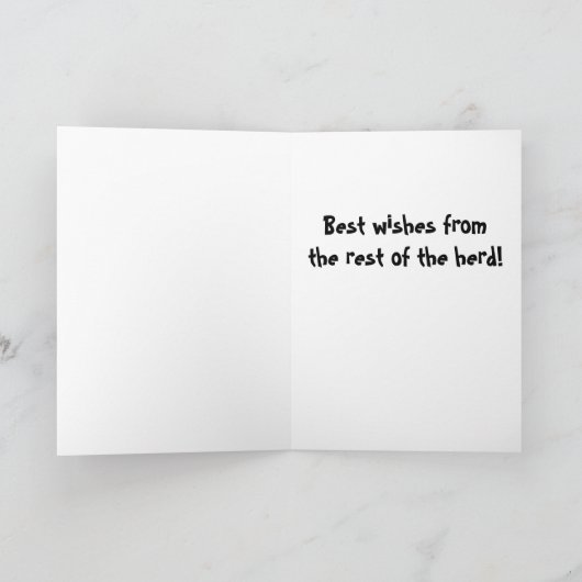 Grappige Llama verjaardagskaart of uitnodiging (Binnen)