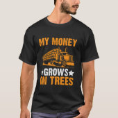 Grappige Logging Trucker Gifts Logging Trucker Log T-shirt (Voorkant)