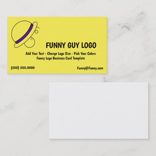 Grappige Logos Clown Visitekaartje (Voorkant / Achterkant)
