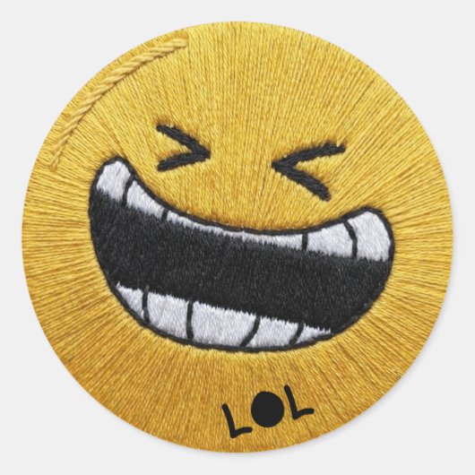 Grappige LOL Lachende Emoji WhatsApp Sticker | Sch (Voorkant)